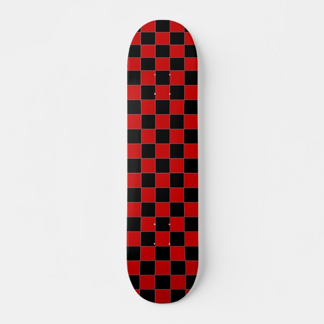 Schwarz-Rot-Karton-Skateboard Skateboard (Vorne)