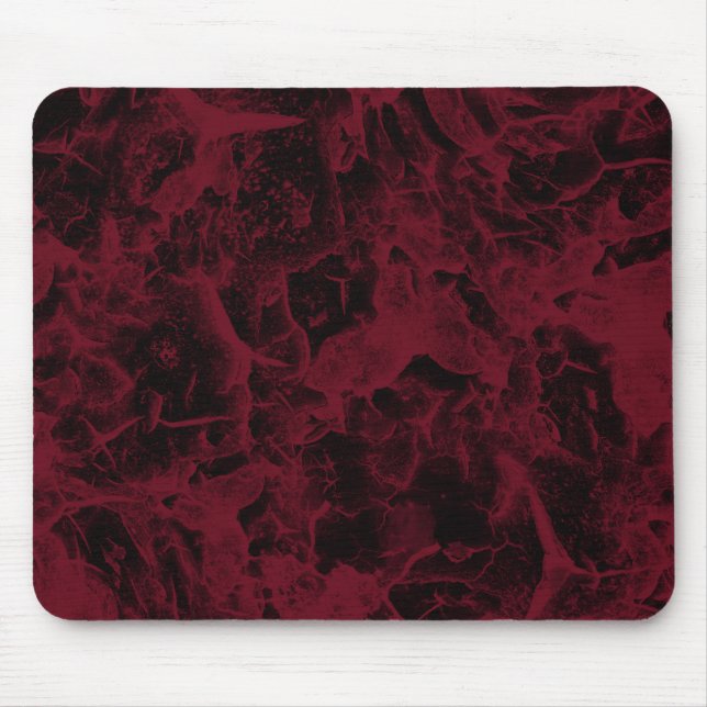 Schwarz-Rot-Marmor-Muster. Mousepad (Vorne)