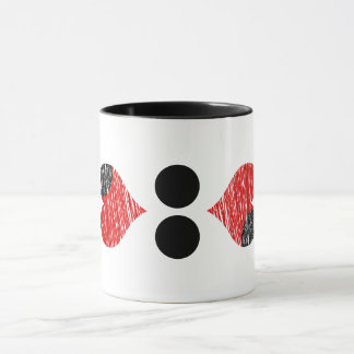 Schwarz-Rot-Tasse Tasse