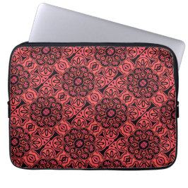 Schwarz-Rot-Tribal Laptop-Ärmel Laptopschutzhülle