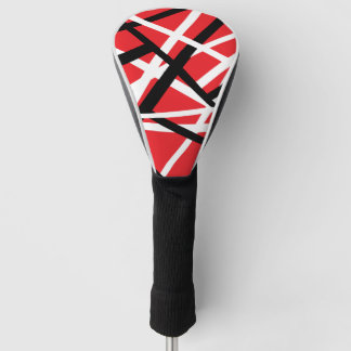 Schwarz, Rot und Weiß Golf Headcover