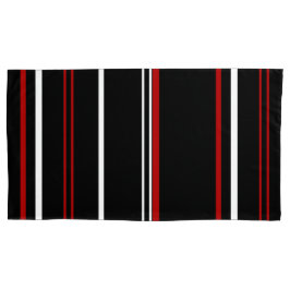 Schwarz, Rot und Weiß Kissenbezug