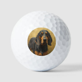 Schwarz-Rotbrauner Laufhund Golfball