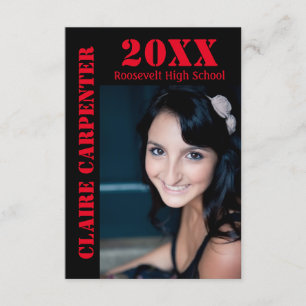 Schwarz/Roter Stift - 3x5 Grad-Ankündigung Einladung