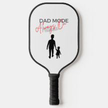 Schwarz-Roter Vater-Modus immer auf Pickleball-Pad