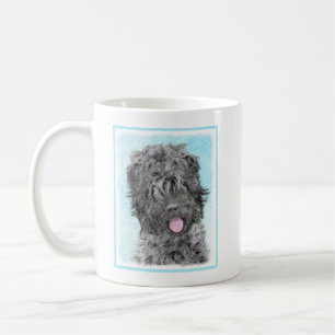 Schwarz-Russisch-Terrier-Malerei - Niedlicher Orig Kaffeetasse