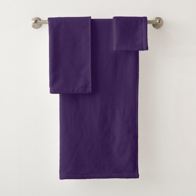 Schwarz-Russisch, tief lila Badhandtuch Set (Insitu)