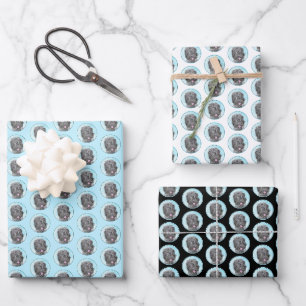 Schwarz-Russischer Terrier-Malerei - Süßes Origina Geschenkpapier Set
