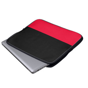 Schwarz-Scarlet-Laptop-Bag Laptopschutzhülle