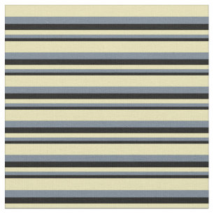 Schwarz, Schiefergrau und Tan-Muster Stoff
