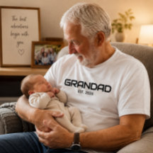 Schwarz Schrift etabliert Opa T-Shirt