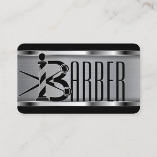 Schwarz-Silber-Barren-Logo Visitenkarte