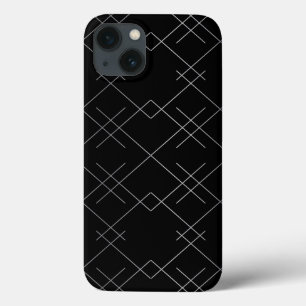 Schwarz-Silber, cool, elegant, einfach, modern Case-Mate iPhone Hülle