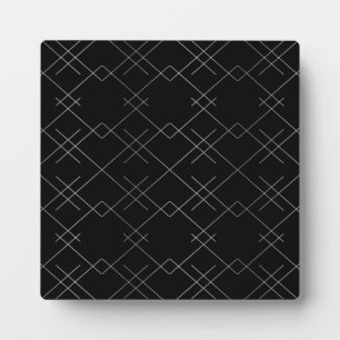 Schwarz-Silber, cool, elegant, einfach, modern Fotoplatte