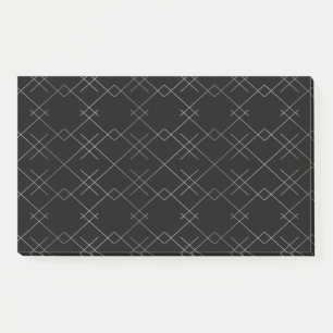 Schwarz-Silber, cool, elegant, einfach, modern Post-it Klebezettel