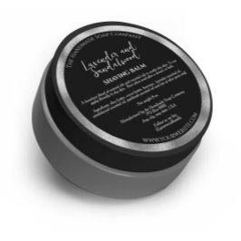 Schwarz-Silber-Kosmetik - Marke mit Inhaltsstoffen Runder Aufkleber