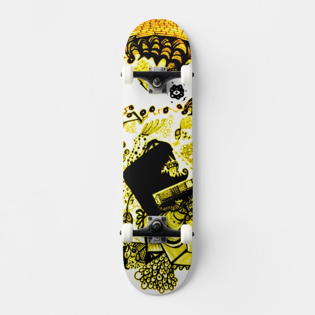 Schwarz Skateboard (Vorderseite)