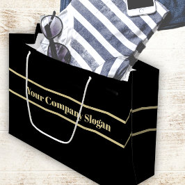 Schwarz - Solid - Kein Muster Große Geschenktüte