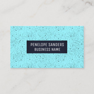 Schwarz-Speckled-Blue-Hintergrund Visitenkarte