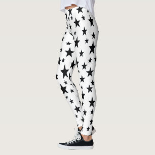 Schwarz-Sterne Leggings