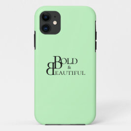 Schwarz Stilvolles Monogramm Lettern Design Case-Mate iPhone Hülle