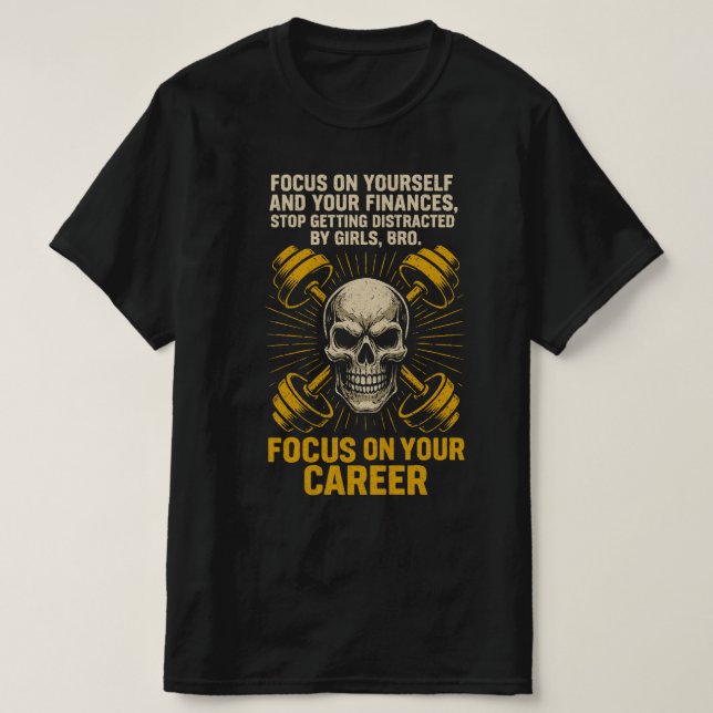 Schwarz-t-Shirt-Design T-Shirt (Design vorne)