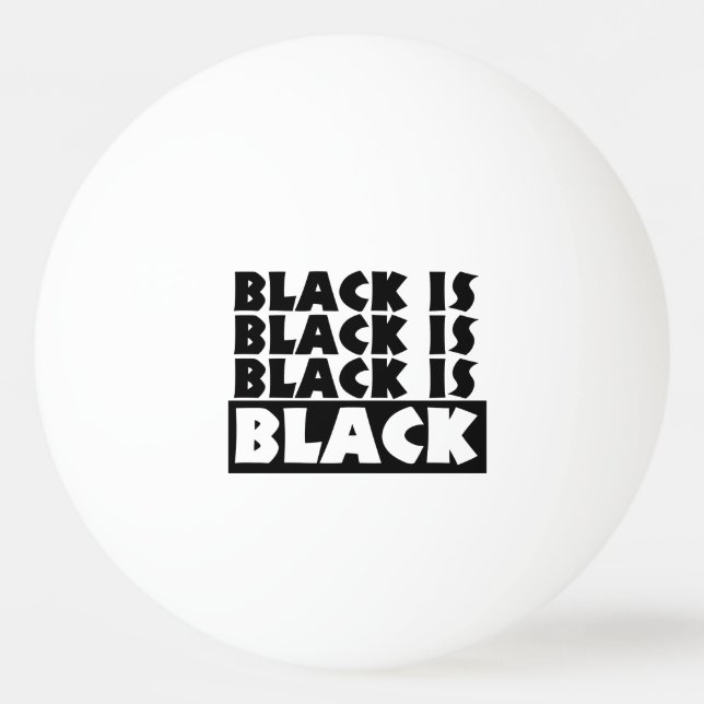 Schwarz Tischtennisball (Vorderseite)