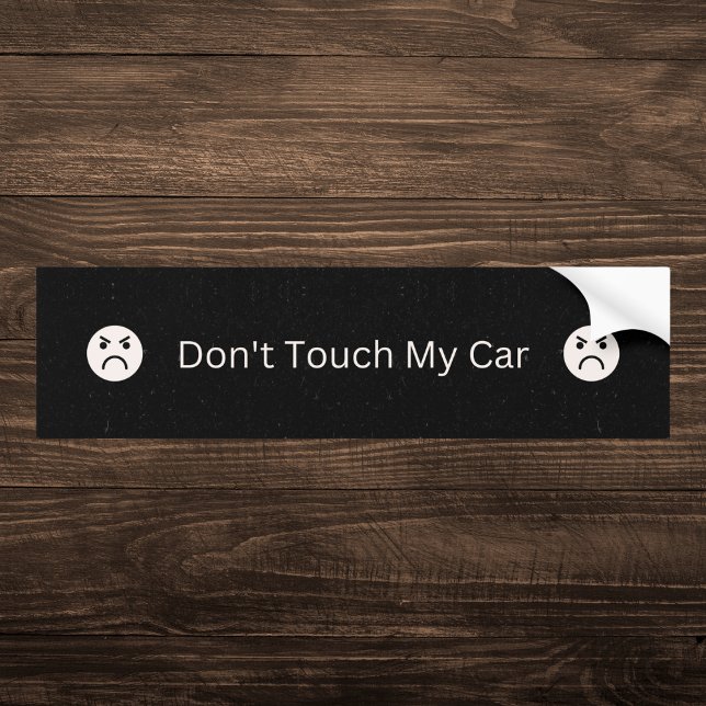 Schwarz Touch mein Auto nicht Autoaufkleber (Von Creator hochgeladen)