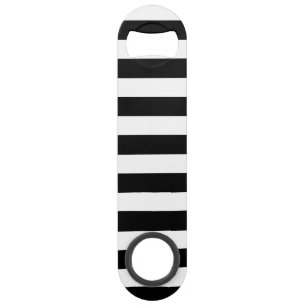 Schwarz u. Weiß Striped Speed Flaschenöffner