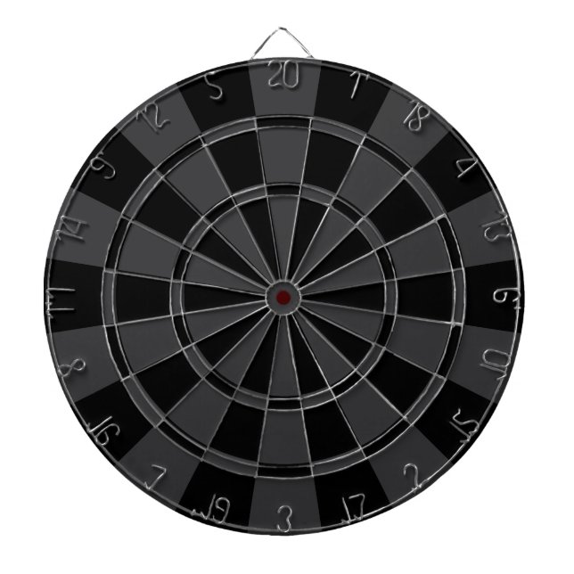 Schwarz und Anthrazitgrau Dartscheibe (vorne)