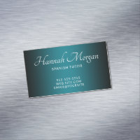 Schwarz und Aquamarin Elegant Ombre
