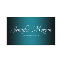 Schwarz und Aquamarin Elegant Ombre