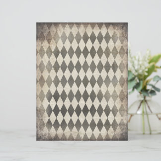 Schwarz und Beige getrübtes Harlekin-Musterpapier