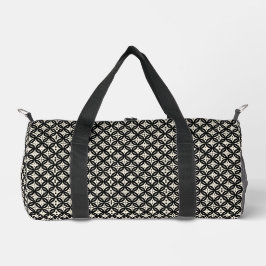 Schwarz und Beige Klein Duffle Bag