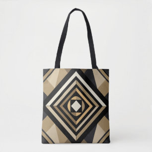 Schwarz und Beige Tasche