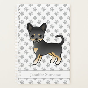 Schwarz und Braun glatthaariger Chihuahua-Hund & T Planer