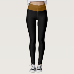 Schwarz und Braun Leggings