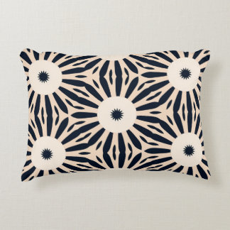 Schwarz und Cream Visionary Vortex Accent Pillow Dekokissen