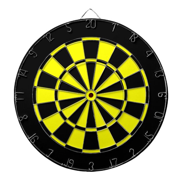 schwarz und gelb dartscheibe (vorne)