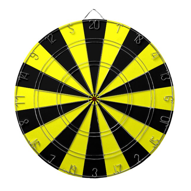 Schwarz und Gelb Dartscheibe (vorne)