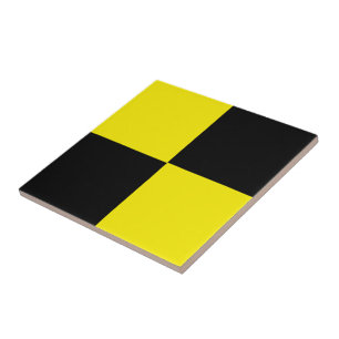 Schwarz und Gelb Fliese