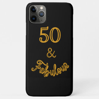 Schwarz und Gold 50 und fabelhaft Case-Mate iPhone Hülle