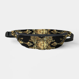 Schwarz und Gold Bauchtasche