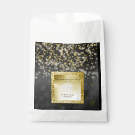 SCHWARZ- UND GOLD-DIAMANONEN NEUER FAVOR-BAG GESCHENKTÜTCHEN