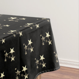 Schwarz und Gold Look Muster Festival Elegant Tischdecke