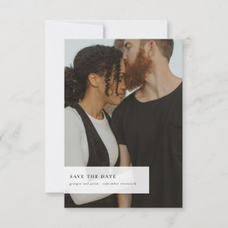 Schwarz und Gold | Minimalistisches Foto Save the Save The Date