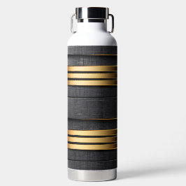 SCHWARZ UND GOLD MODERN GESCHRIEBEN AUSSEHENSPEICH TRINKFLASCHE