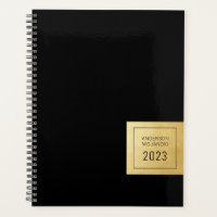 Schwarz und Gold Modernes Minimalistisches Persona