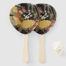 Schwarz und Gold Traditionelle japanische Kimono F