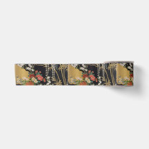 Schwarz und Gold Traditionelle japanische Kimono F
